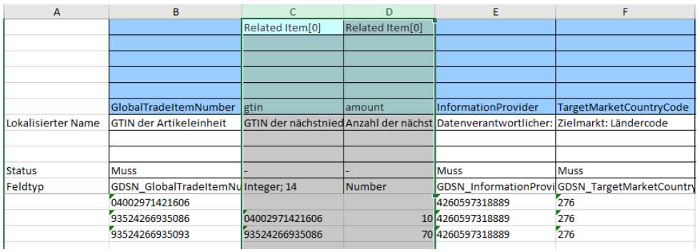 Excel Datenerfassung für atrify publishing